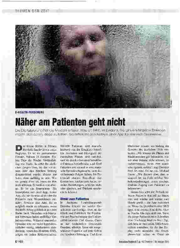 Vorschauseite 1: Näher am Patienten geht nicht