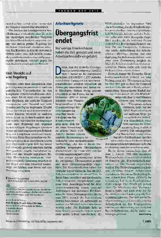 Vorschauseite 3: Eine Frage der EthikDie Schadensvermeidung für den Patienten ist vorrangig.