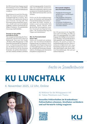 Vorschauseite 2: Personal in den Vorstand Warum das Personalressort ein eigenes Vorstandsmandat braucht und welche Führungsleistung es dort einbringen kann