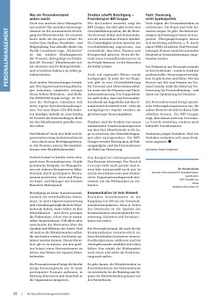 Vorschauseite 3: Personal in den Vorstand Warum das Personalressort ein eigenes Vorstandsmandat braucht und welche Führungsleistung es dort einbringen kann
