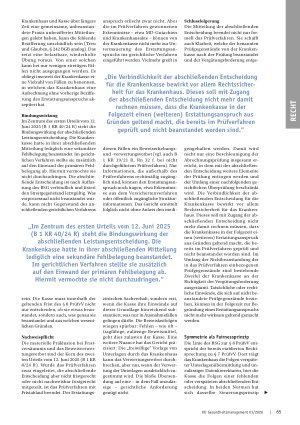 Vorschauseite 2: Präklusion mit Augenmaß Die aktuelle Rechtsprechung des Bundessozialgerichts zu § 8 PrüfvV