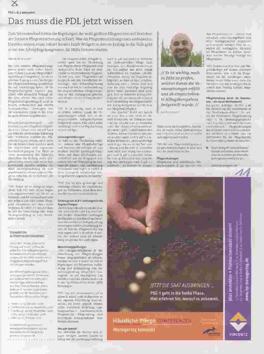 Vorschauseite 1: Das muss die PDL jetzt wissen