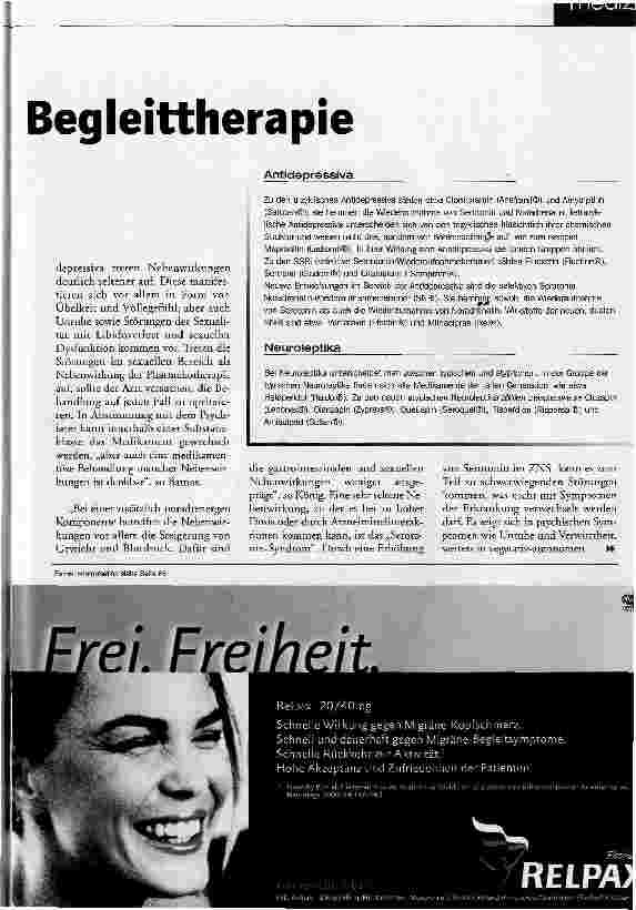Vorschauseite 2: Wegbereiter für Begleittherapie