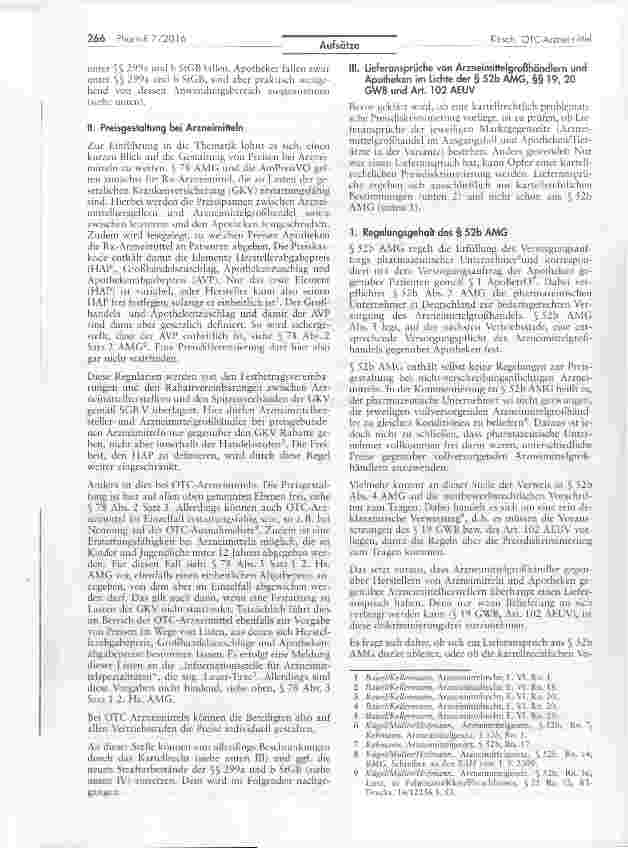 Vorschauseite 2: Preisdifferenzierung bei OTC-Arzneimitteln im Lichte des Kartellrechts unddes neuen Antikorruptionsgesetzes