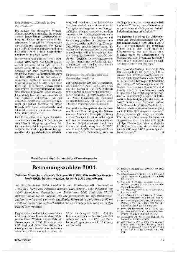 Vorschauseite 4: Unterbringung und Zwangsbehandlung