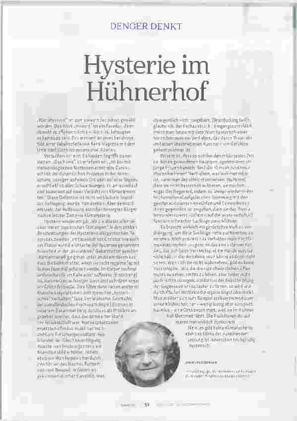 Vorschauseite 1: Hysterie im Hühnerhof
