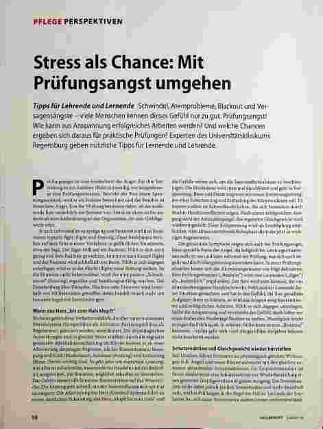 Vorschauseite 1: Stress als Chance: Mit Prüfungsangst umgehen