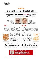 Vorschauseite 1: Braucht es eine Impfpflicht?