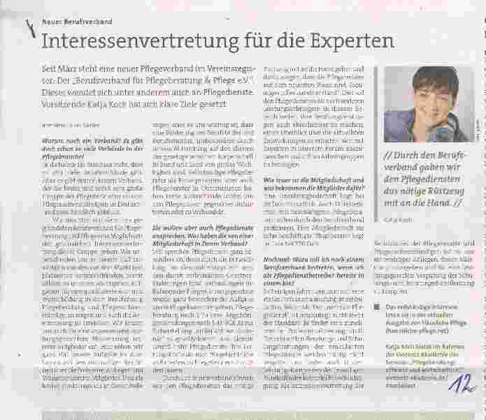 Vorschauseite 1: Interessenvertretung für die Experten