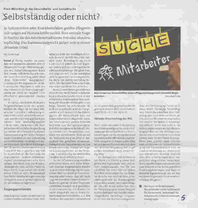 Vorschauseite 1: Selbstständig oder nicht?