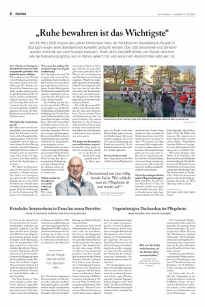 Vorschauseite 1: „Ruhe bewahren ist das Wichtigste“