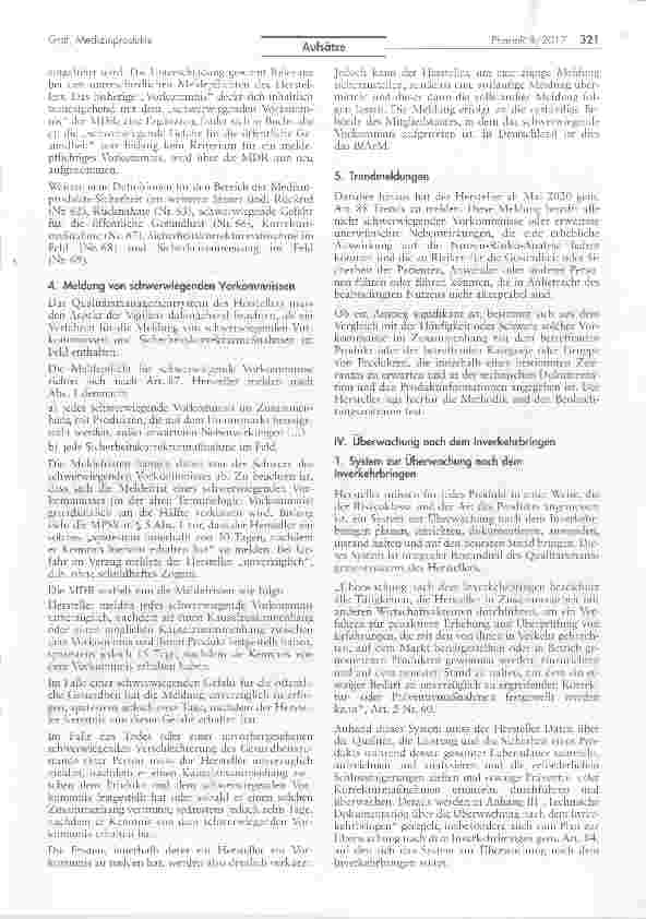 Vorschauseite 5: Revision des europäischen Rechtsrahmens für Medizinprodukte Neue Vorgaben zu Vigilanz und Morktbeobochtuna und die Eudomed-Dotenbonk als zentrales Regulierungselement