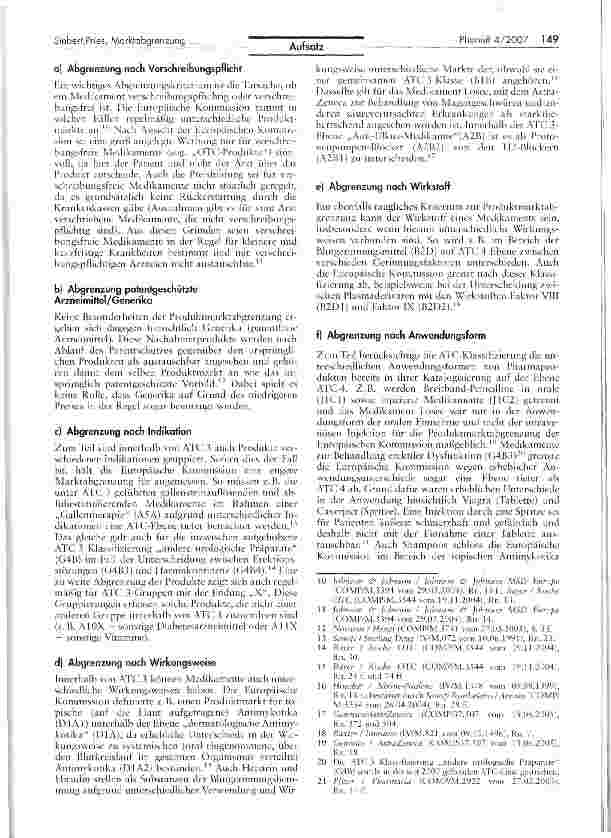 Vorschauseite 3: Kartellrechtliche Marktabgrenzung im Pharma-Bereich