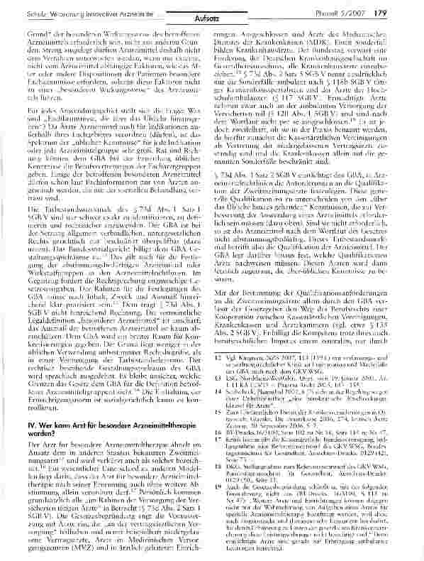 Vorschauseite 3: Die Verordnung innovativer Arzneimittel unter dem Regime des Arztes für besondere Arzneimitteltherapie