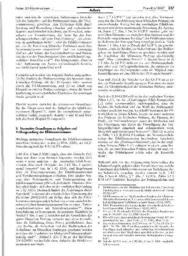 Vorschauseite 2: Aufgaben und Prüfungsumfang der Ethikkommissionen
