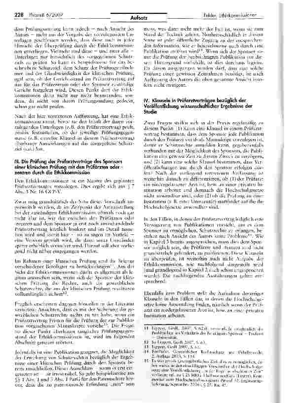 Vorschauseite 3: Aufgaben und Prüfungsumfang der Ethikkommissionen