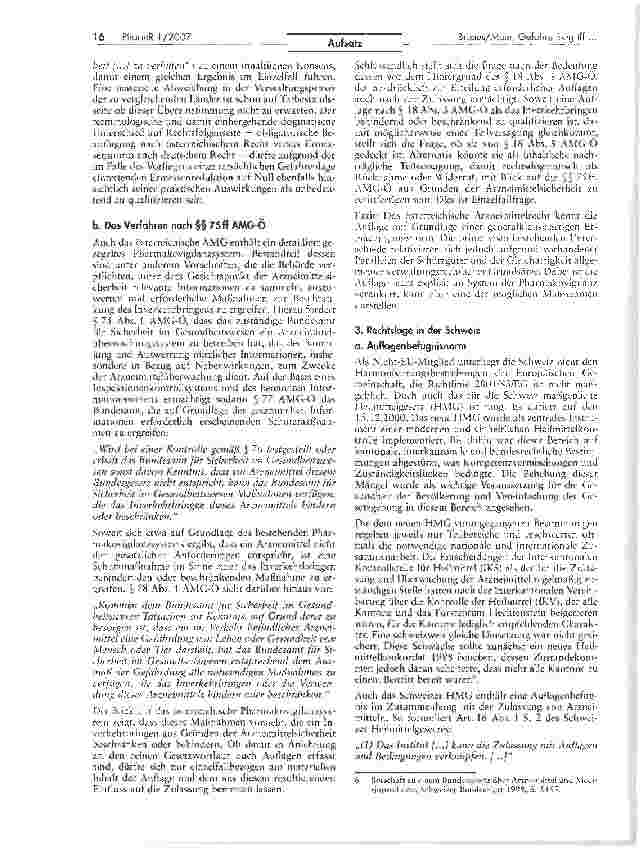Vorschauseite 3: Die Auslegung des Gefahrenbegriffs im Kontext arzneimittelrechtlicher Auflagen