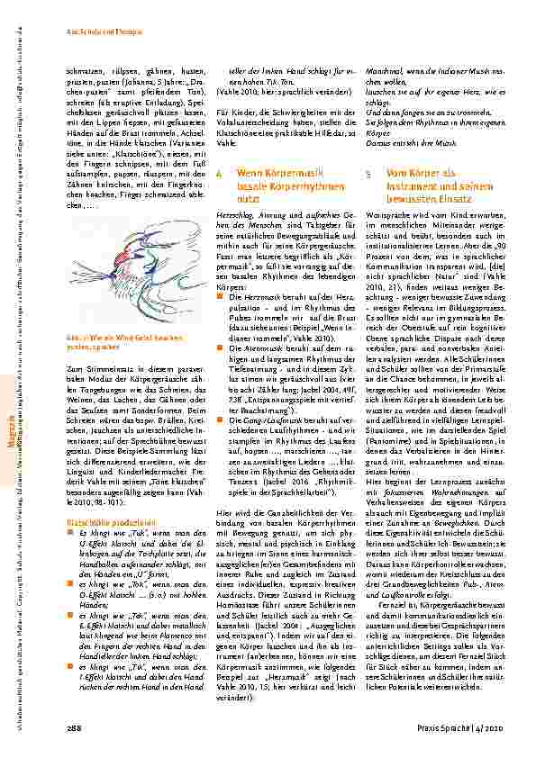 Vorschauseite 2: Vom menschlichen Körper als paraverbalem Instrument