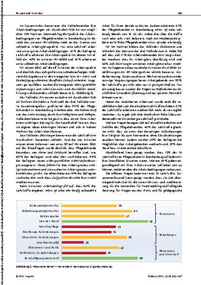 Vorschauseite 3: Pflegelehrende bewerten ihre Arbeitsbedingungen. Eine quantitative Untersuchung an Pflegeschulen in Brandenburg.