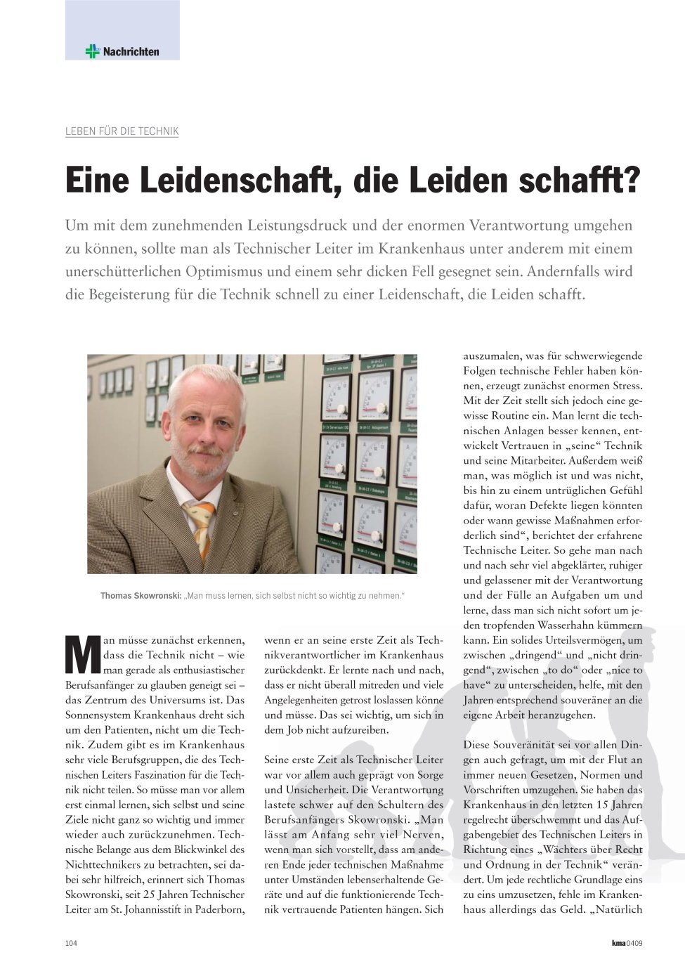 Vorschauseite 1: Eine Leidenschaft, die Leiden schafft?