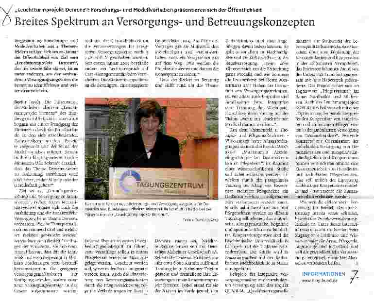 Vorschauseite 1: Breites Spektrum an Versorgungsund Betreuungskonzepten