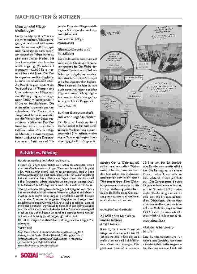 Vorschauseite 4: Sozialwirtschaft-Studie: Wachstumsgarant in schwierigem Fahrwasser
