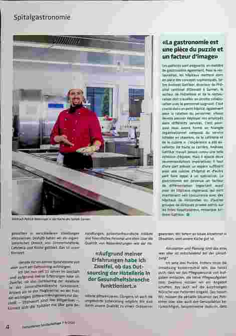 Vorschauseite 2: "Die Gastronomie ist ein Puzzleteil des Ganzen - und ein Imagefaktor. "