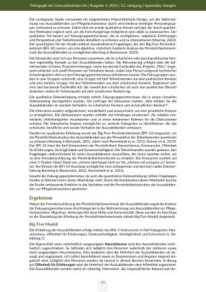 Vorschauseite 5: Heterogene Lernwelten in der Pflegefachassistenz Migration, Generationenunterschiede und die Rolle von Praxis, Schule und Schulsozialarbeit