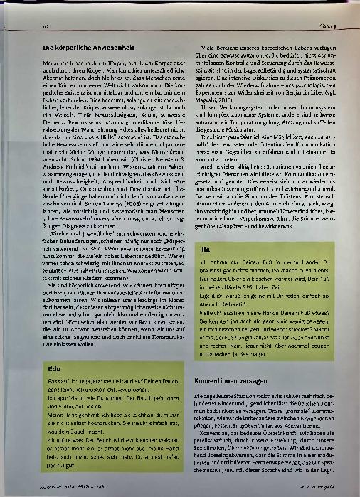 Vorschauseite 2: Primäre Kommunikation - Überlegungen zu einer basalen Verständigung