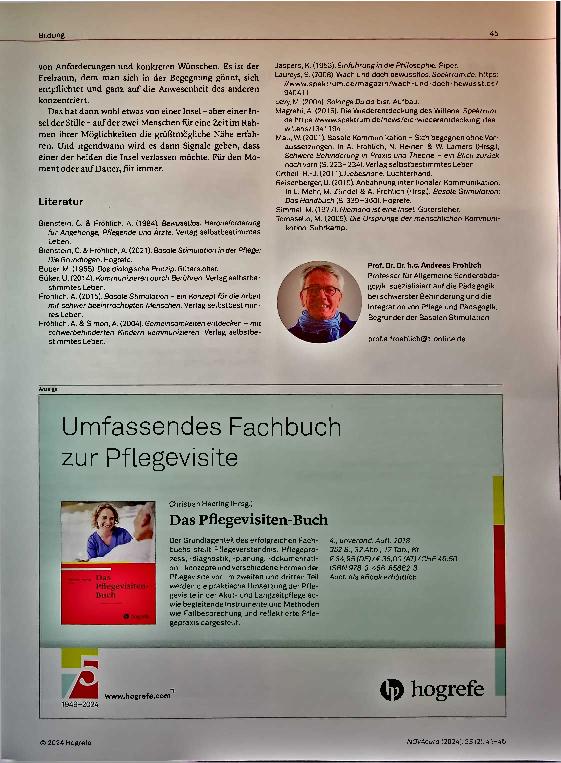 Vorschauseite 5: Primäre Kommunikation - Überlegungen zu einer basalen Verständigung