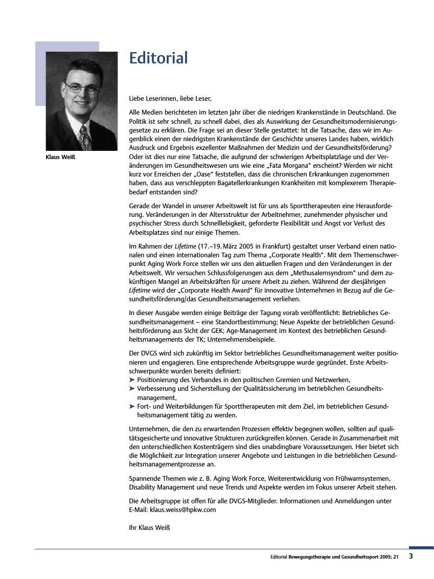 Vorschauseite 1: Editorial