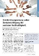 Vorschauseite 1: Krankenhausplanung unter Berücksichtigung der sozialen Nachhaltigkeit: Lösungsansätze für aktuelle soziale Herausforderungen in Kliniken