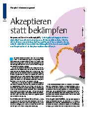 Vorschauseite 1: Akzeptieren statt bekämpfen