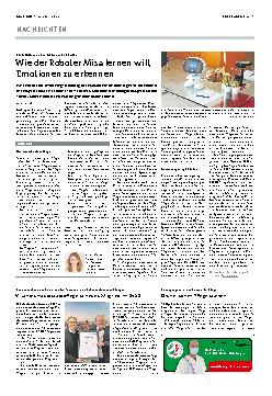 Vorschauseite 1: Wie der Roboter Misa lernen will, Emotionen zu erkennen.
