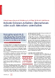 Vorschauseite 1: Roboter können Arbeiten übernehmen oder auch Menschen unterhalten.