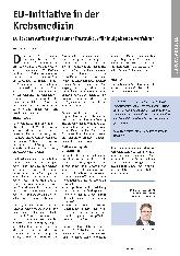 Vorschauseite 1: EU-Initiative in der Krebsmedizin: EU fördert Aufbau digitaler Infrastruktur für bildgebende Verfahren