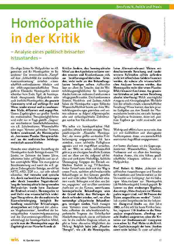 Vorschauseite 2: Was Deutsche an alternativen Heilmethoden schätzen