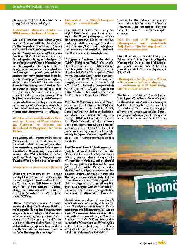 Vorschauseite 3: Was Deutsche an alternativen Heilmethoden schätzen