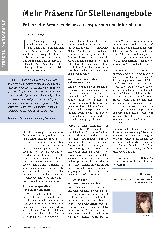 Vorschauseite 1: Mehr Präsenz für Stellenangebote im PERSONALMANAGEMENT. Potenzielle Bewerbende besser ansprechen und informieren.