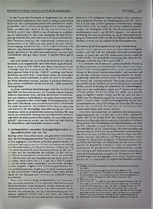 Vorschauseite 2: Neue Wege für Forschung und KI mit Gesundheitsdaten?