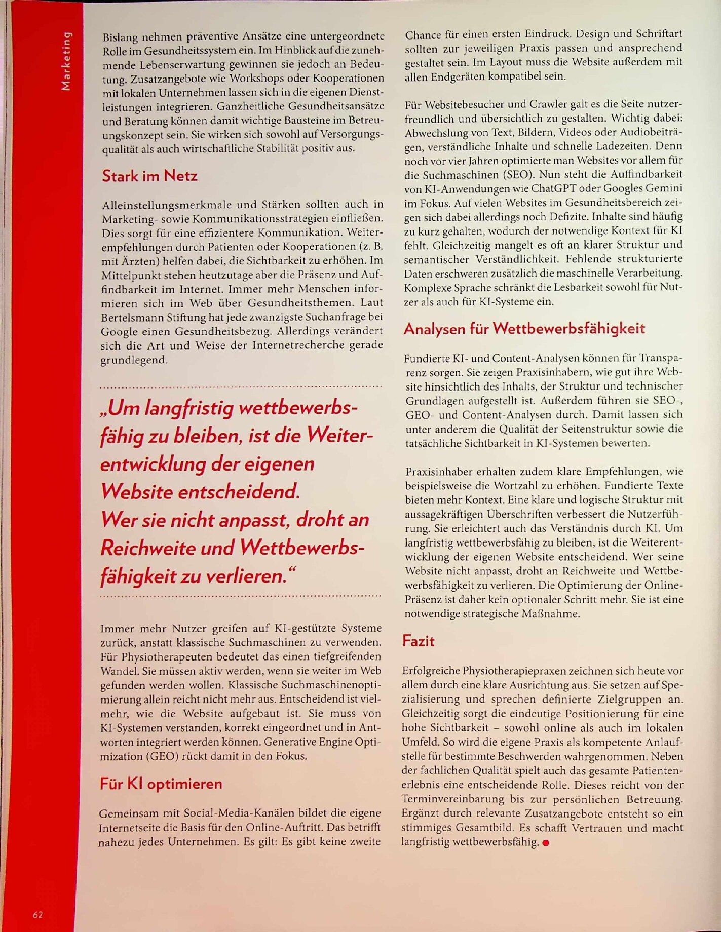 Vorschauseite 3: Struktur statt Stress