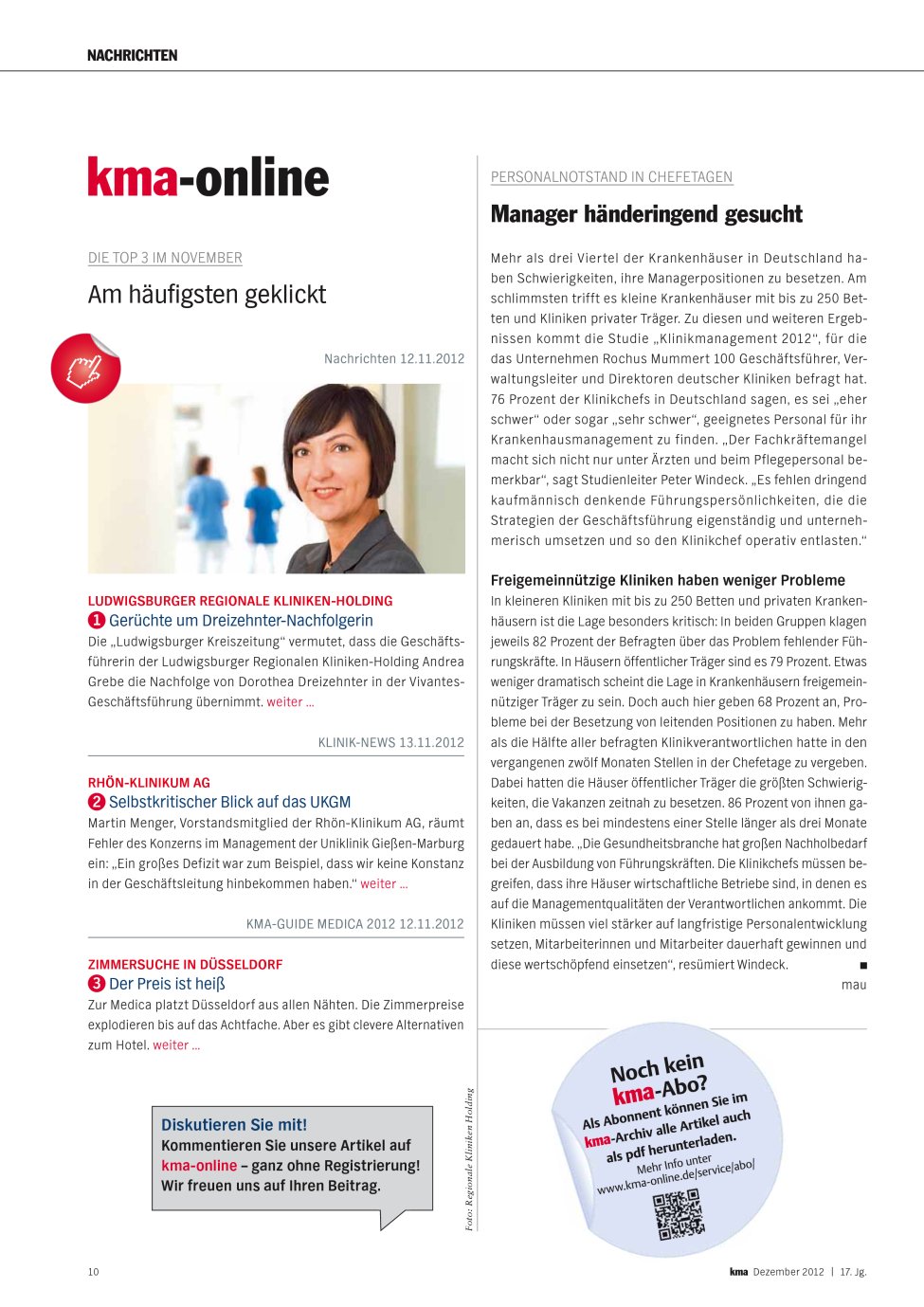 Vorschauseite 1: Manager händeringend gesucht