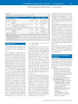 Vorschauseite 3: Perioperativer Umgang mit Glucagon-like Peptide-1-Rezeptoragonisten bei elektiven Eingriffen. Ein wissenschaftlicher Kurzbeitrag