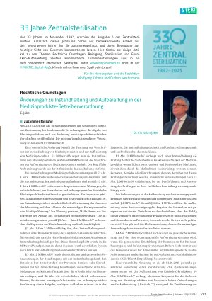 Vorschauseite 6: 25. ZSVA Hygiene-Forum Schleswig-Holstein am 13. September 2025 in Damp