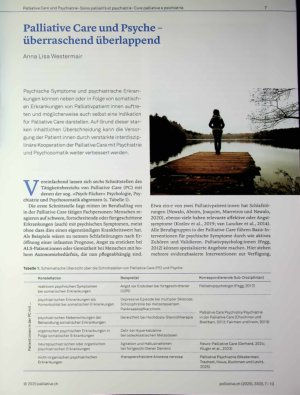 Vorschauseite 1: Palliative Care und Psyche - überraschend überlappend