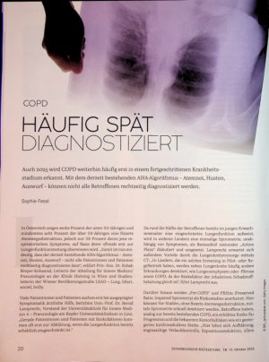 Vorschauseite 1: COPD Häufig spät Diagnostiziert