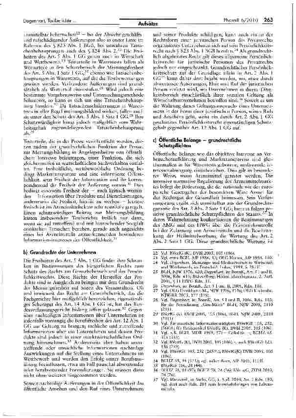 Vorschauseite 3: Testberichte und Werbebeschränkungen im Recht der Arzneimittel: Außerungsfreiheit, Recht am Unternehmen und Gesundheitsschutz