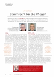 Vorschauseite 1: Stimmrecht für die Pflege?