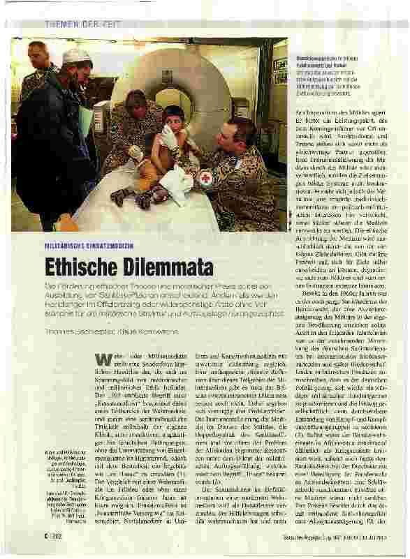 Vorschauseite 1: Ethische Dilemmata