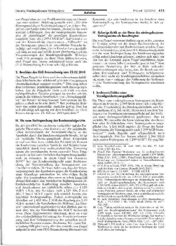 Vorschauseite 3: Niedergelassene Vertrggsärzte als „Beauftragte der Krankenkassen? -Von der Überdehnung eines Straftatbestandes